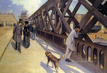  ropa Lienzo - El Puente de Europa Gustave Caillebotte